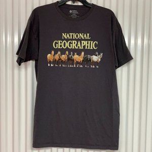 National Geographic Parks Project Large Grey Horses Shirt